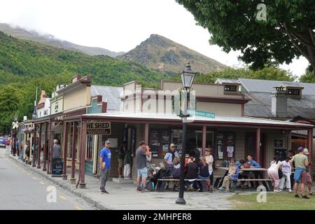 Arrowtown una storica città mineraria, isola meridionale della Nuova Zelanda Foto Stock