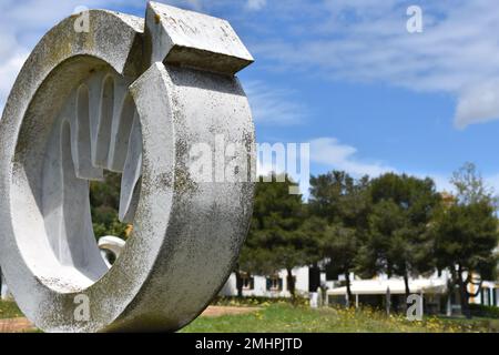 Giardino scultura Minorca Foto Stock