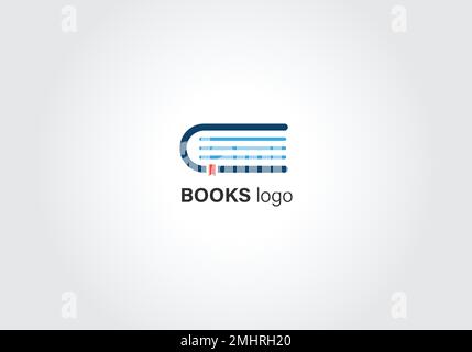 Disegno vettoriale del logo del libro di istruzione, vettore di disegno del logo di istruzione e di laurea Illustrazione Vettoriale