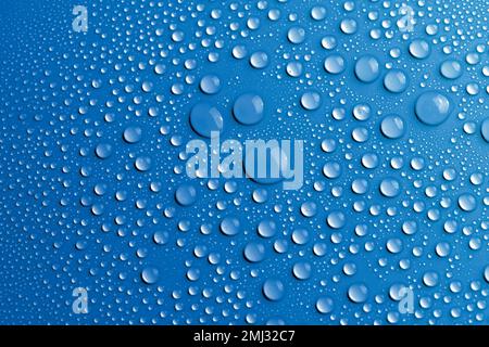 Acqua goccia texture sfondo, sfondo blu vettore Illustrazione Vettoriale