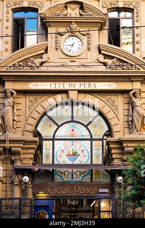 Cicek Pasaji o fiore passaggio, Beyoglu, Istanbul, Turchia Foto Stock