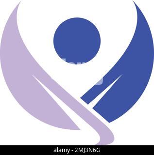 medico e cura moderno logo design Illustrazione Vettoriale