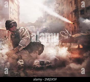 BLACK HAWK DOWN 2001 Sony Pictures Foto Stock