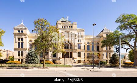 Wichita, Kansas, USA - 17 ottobre 2022: Il tribunale della contea di Sedgwik Foto Stock