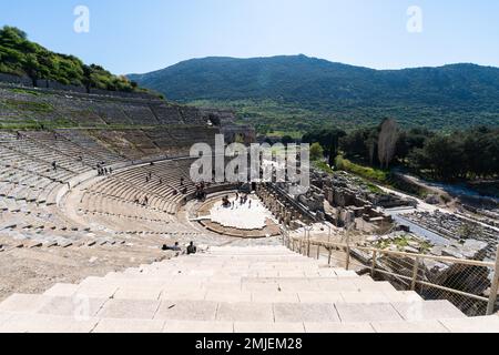 Antica città di efeso Effie sotheby, grande teatro Foto Stock