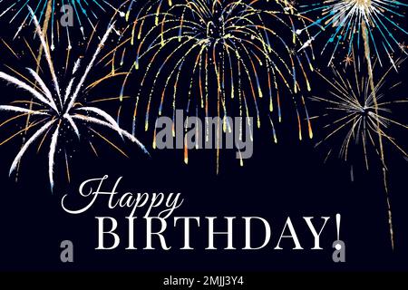 Vettore modello celebrazione per banner con testo modificabile, buon compleanno Illustrazione Vettoriale