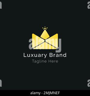 Logo Lion Luxuary Gradient Illustrazione Vettoriale