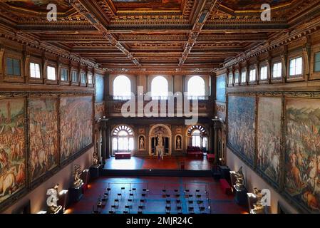 Italia ,Toscana, palazzo Vecchio, Sala dei cinquecento, camera, città vecchia, città vecchia, Foto Stock