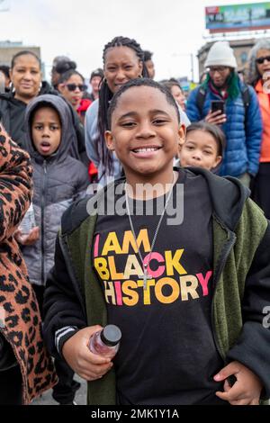 Denver, Colorado - la marata annuale del Martin Luther King Day (marzo + parata). Foto Stock