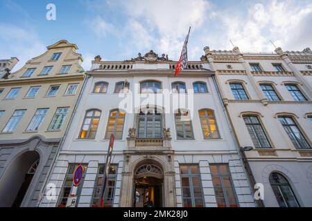 Willy Brandt House - Lubecca, Germania Foto Stock
