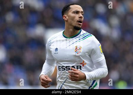 Blackpool, Lancashire, Regno Unito. 28th gennaio 2023. Josh Dencres-Cogley di Tranmere Rovers durante la partita della Sky Bet League 2 Tranmere Rovers vs Leyton Orient a Prenton Park, Birkenhead, Regno Unito, 28th gennaio 2023 (Foto di Phil Bryan/Alamy Live News) Credit: Philip Bryan/Alamy Live News Foto Stock
