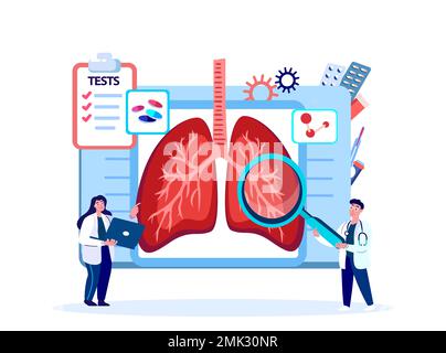 Medici Pulmonologists ricercatore,cura,ricerca polmoni,trachea,bronchi.Analyze Respiratory System.Medical Hospital staff Consilium Consultation.CO Foto Stock