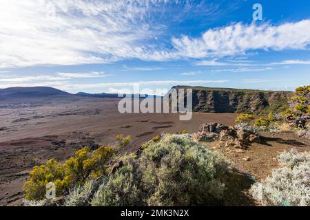 Isola di Reunion - strada per il vulcano : la plaine des sables Foto Stock