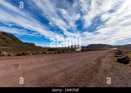 Isola di Reunion - strada per il vulcano : la plaine des sables Foto Stock