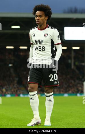 Craven Cottage, Fulham, Londra, Regno Unito. 28th Jan, 2023. Fa Cup Football, Fulham vs Sunderland; Willian of Fulham Credit: Action Plus Sports/Alamy Live News Foto Stock