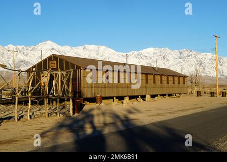 Manzanar War Relocation Center Foto Stock