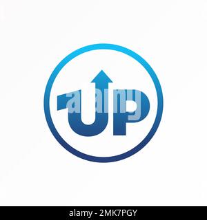 Lettera o parola SU scrivere font in cerchio con freccia immagine grafica icona logo disegno astratto concetto vettoriale stock relativi a lettere o wordmark Illustrazione Vettoriale