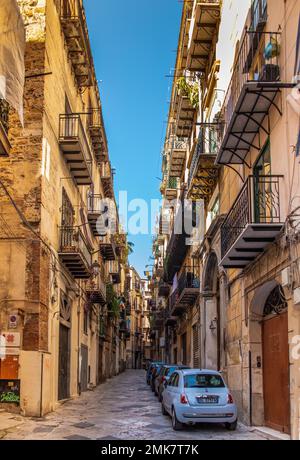 Città Vecchia, Palermo, Sicilia, Palermo, Sicilia, Italia Foto Stock