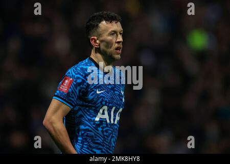 Preston, Regno Unito. 28th Jan, 2023. Ivan Perisic #14 di Tottenham Hotspur durante la partita della Emirates fa Cup Fourth Round Preston North End vs Tottenham Hotspur a Deepdale, Preston, Regno Unito, 28th gennaio 2023 (Photo by Conor Molloy/News Images) a Preston, Regno Unito il 1/28/2023. (Foto di Conor Molloy/News Images/Sipa USA) Credit: Sipa USA/Alamy Live News Foto Stock