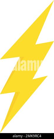 Icone dei vettori elettrici. Fulmine a catenaccio. Icone flash . Logo Bolt. Simboli dei fulmini elettrici. Segnale luminoso lampeggiante. Illustrazione vettoriale Illustrazione Vettoriale