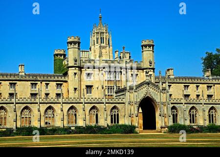 St Johns College, Cambridge University, Cambridgeshire, Inghilterra, Regno Unito Foto Stock