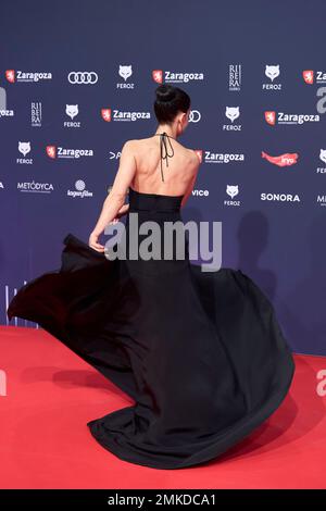 Saragozza. Spagna. 20230128, Nerea Barros partecipa ai Feroz Awards 2023 - Red Carpet all'Auditorium il 28 gennaio 2023 a Saragozza, Spagna Credit: MPG/Alamy Live News Foto Stock