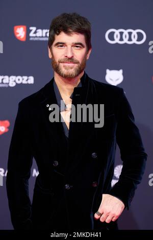 Saragozza. Spagna. 20230128, Alfonso Bassave partecipa ai Feroz Awards 2023 - Red Carpet all'Auditorium il 28 gennaio 2023 a Saragozza, Spagna Credit: MPG/Alamy Live News Foto Stock