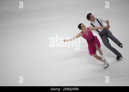 San Jose, California, Stati Uniti. 28th Jan, 2023. Secondo posto, Caroline Green e Michael Parsons si esibiscono alla finale di danza libera Pairs al Toyota US Figure Skating Championship 2023 al SAP Center. Credit: Motofoto/Alamy Live News Foto Stock