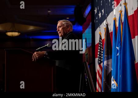 John Jumper, capo dello staff dell'aeronautica militare di 17th anni, ha tenuto un discorso durante la 75th Annual Air Force Ball a Las Vegas, Nevada, 10 settembre 2022. L'aeronautica degli Stati Uniti è stata fondata il 18 settembre 1947. Foto Stock