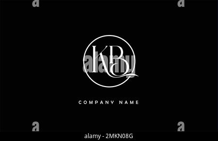 KB, BK Monogramma del logo lettere astratta Illustrazione Vettoriale