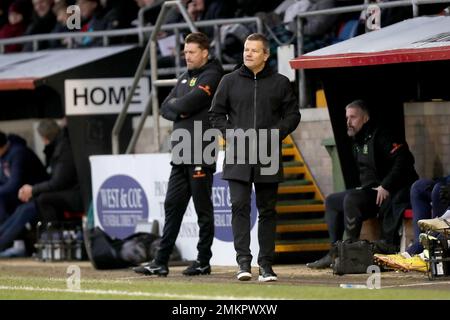 Mark Cooper, direttore della città di Yeovil durante Dagenham & Redbridge vs Yeovil Town, Vanarama National League Football al Chigwell Construction Stadium ON Foto Stock