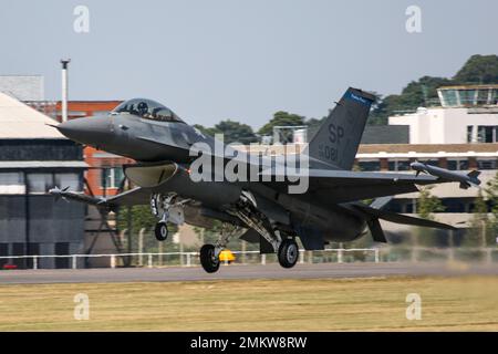 USAF General Dynamocs F-16C frm 52nd Fighter Wing Foto Stock