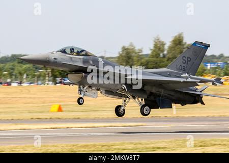 USAF General Dynamocs F-16C frm 52nd Fighter Wing Foto Stock