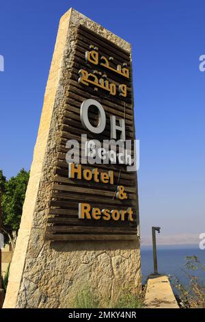 L'OH Beach hotel e resort, Mar Morto, Giordania Foto Stock