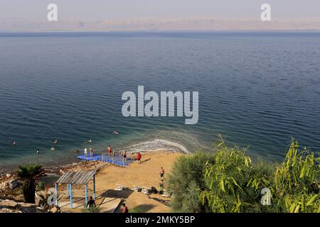 L'OH Beach hotel e resort, Mar Morto, Giordania Foto Stock