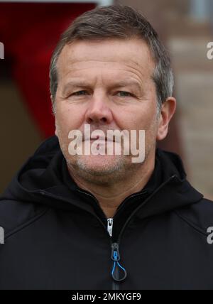 Mark Cooper manager di Yeovil Town durante la partita della National League tra Dagenham e Redbridge contro Yeovil Town a Victoria Road, Dagenham su 28th Foto Stock