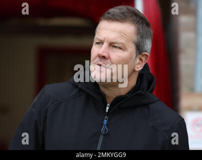 Mark Cooper manager di Yeovil Town durante la partita della National League tra Dagenham e Redbridge contro Yeovil Town a Victoria Road, Dagenham su 28th Foto Stock