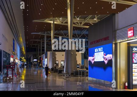 DA NANG, VIETNAM - 11 GENNAIO 2023 - all'interno dell'aeroporto internazionale di da Nang, città di da Nang, Vietnam Foto Stock