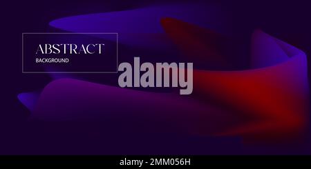 Astratto gradiente sfondo futuristico scuro design colore neon Illustrazione Vettoriale
