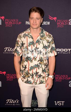 Hallandale Beach, Florida, Stati Uniti. 28th Jan, 2023. Kygo partecipa alla Coppa del mondo Pegasus 2023 presentata da Baccarat al Gulfstream Park il 28 gennaio 2023 ad Hallandale Beach, Florida. Credit: Mpi04/Media Punch/Alamy Live News Foto Stock