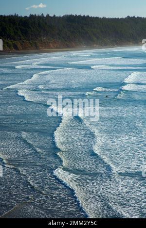 Beverly Beach, Devils Punchbowl state Park, Oregon Foto Stock