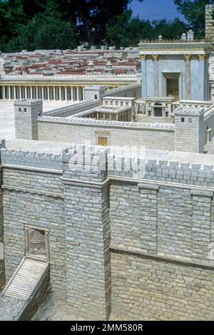 Il Tempio di Erode modello Gerusalemme TERRA SANTA HOTEL Jerusalem Israel Foto Stock