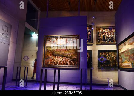 Alkmaar, Paesi Bassi. Gennaio 2023. Uno degli showroom del Museo Stedelijk di Alkmaar. Foto di alta qualità Foto Stock