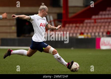 Londra, Regno Unito. 29th Jan, 2023. Londra, Inghilterra, 29 gennaio 2023 Bethany England (19 Tottenham) in azione durante il gioco di fa Cup Vitality Womens tra Tottenham Hotspur e London City Lionesses al Brisbane Road Stadium di Londra, Inghilterra (PEDRO PORRU, Pedro Porru/ SPP) Credit: SPP Sport Press Photo. /Alamy Live News Foto Stock