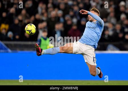 Roma, Italia. 29th Jan, 2023. Ciro immobile della SS Lazio in occasione della Serie Una partita di calcio tra SS Lazio e ACF Fiorentina allo stadio Olimpico di Roma, 29th gennaio 2023. Foto Antonietta Baldassarre/Insidefoto Credit: Insidefoto di andrea staccioli/Alamy Live News Foto Stock