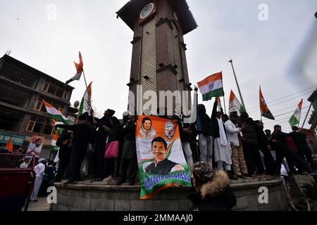 29 gennaio 2023, Srinagar, Jammu e Kashmir, India: (Credit Image: © Mubashir Hassan/Pacific Press via ZUMA Press Wire) SOLO PER USO EDITORIALE! Non per USO commerciale! Foto Stock