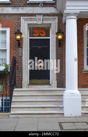 Tufton Street. SW1 55 Tufton Street. Think tank ad ala destra Foto Stock