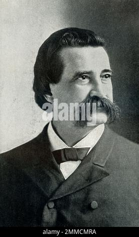 John Alexander Logan (1826 – 1886) è stato un . Ha servito nella guerra messicano-americana ed era un generale nell'esercito dell'Unione nella guerra civile americana. Ha servito lo stato dell'Illinois come rappresentante di stato, un Congressman e un senatore degli Stati Uniti ed è stato un candidato infruttuoso per vice presidente degli Stati Uniti con James G. Blaine nell'elezione di 1884. Foto Stock