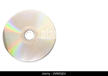 DVD blu ray Disc con case bianco sfondo film CD design box Foto Stock