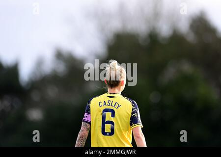 Bristol, Regno Unito. 29th gennaio 2023. Riva Casley di Oxford United W.F.C. - Mandatory by-line: Ashley Crowden - 29/01/2023 - CALCIO - Robins High Performance Centre - Bristol, Inghilterra - Bristol City Women vs Oxford United Women - The Women's fa Cup - Fourth Round Credit: Ashley Crowden/Alamy Live News Foto Stock